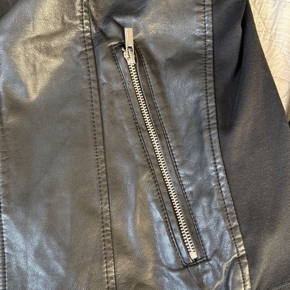 Express Black Faux-Leather Jacket - Picture 5 of 7
